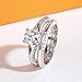 AimiIee Moissanite Wedding Rings Set Bridal Set 1.696CTTW D Color VVS1 Clarity 925 Sterling Silver Stacking Engagement Promise Rings for Women with Certificate Size 9