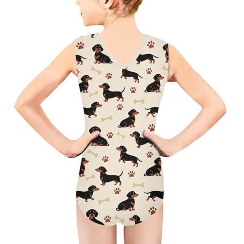 Image of Girls Cartoon Pattern One-Piece Swimsuits Sport Racer Swimwear Beach Bathing Suit, Size 5-14