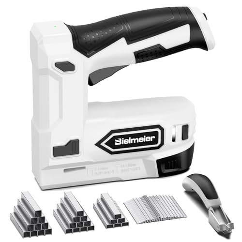 Bielmeier Electric Staple Gun, 2 in 1 Electric Stapler Tacker 4.2V Cordless Brad Nailer Kit, Battery...