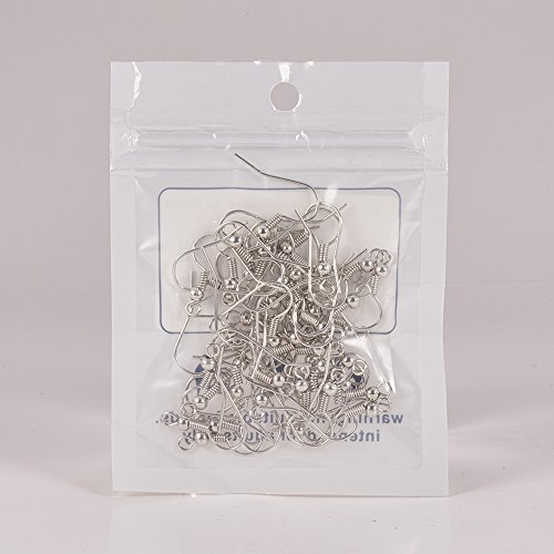 Pandahall 50PCS Ganci di Orecchini in Ferro Colore...