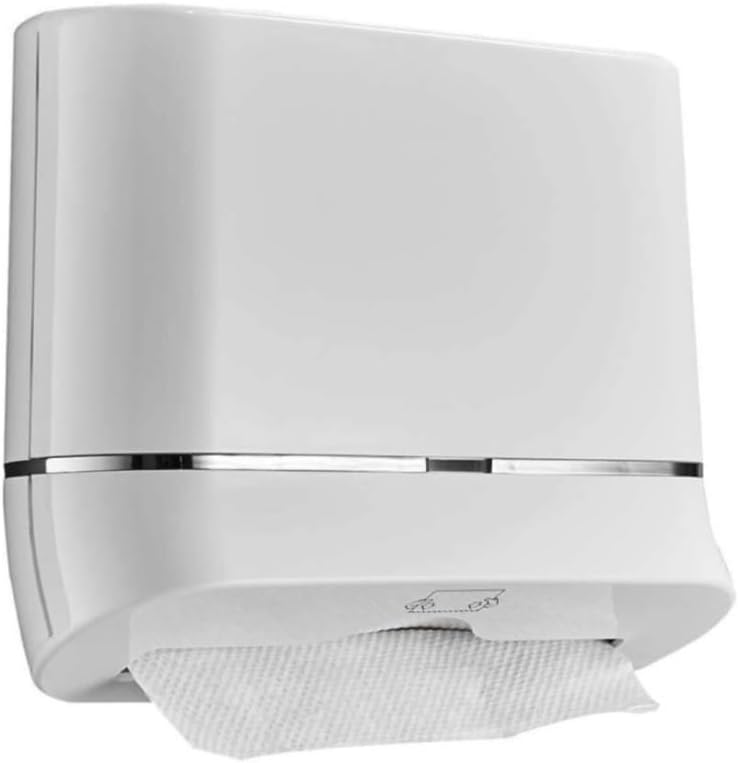 Tissue Box Cover Paper Towel Dispenser 11x9.9 Inches Toilet Paper Dispenser Wall Mount Commercial Toilet Roll Dispense for Bathroom Or Kitchen (Color : White, Size : One Size)