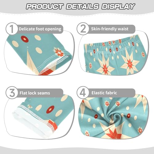 Bolaz Toddler Girls Leggings Printed Yoga Pants Leggings Seamless Retro Background for Kids3