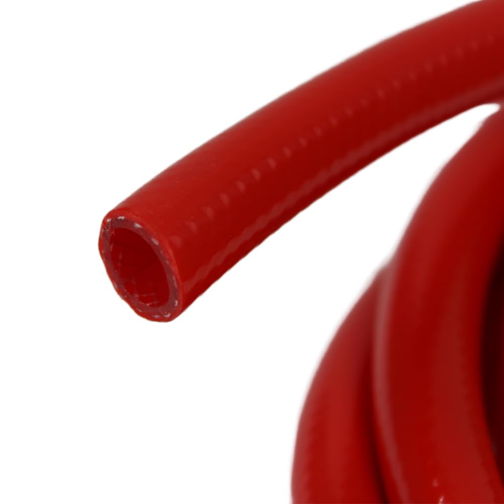 Lot de 2 tuyaux d'eau potable pour eau chaude et froide - 2,5 m - 10 x 2 mm - Pour camping-car, caravane, camping - Rouge et bleu