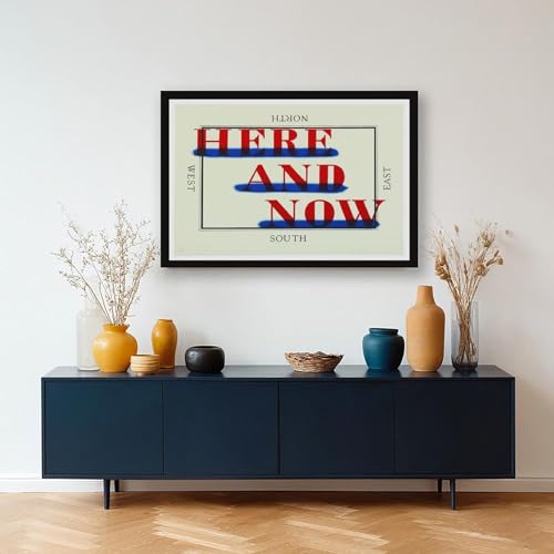 Décoration murale pour bureau avec impression giclée Here And Now de Ed Ruscha