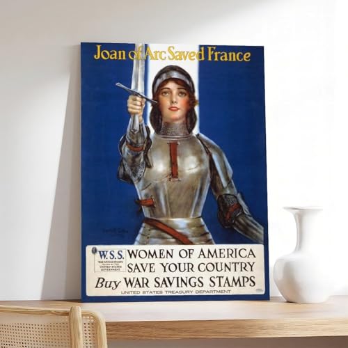 Poster Jeanne d'Arc de collection pour créer une ambiance vintage dans votre salon