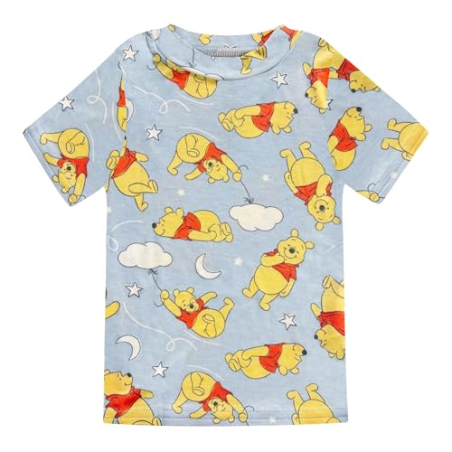 Disney 2 Piece Pajama Set - Mickey, Minnie, Pooh - Toddler Boys & Girls PJ Set, Short Sleeve Shirt & Pants - Official License2