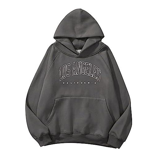 Sweat à capuche femme contre le froid d'automne tenue unie confortable avec poche