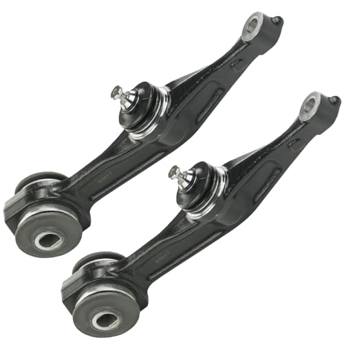 Image of Detroit Axle - Front Control Arms Tie Rods for Mercedes-Benz CL500 CL600 S350 S430 S600, CL55 CL65 S55 S65 AMG, 2 Lower Control Arms with Ball Joints Assembly 2 Outer Tie Rods Replacement