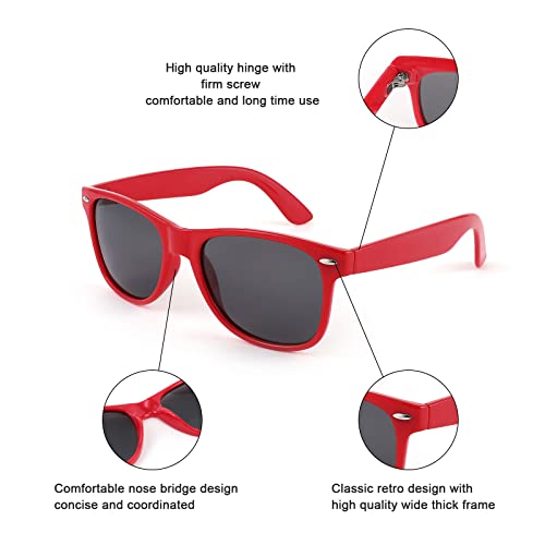 Image of FEISEDY Classic Square Retro Polarized Sunglasses Women Men 80s Sun Glasses Trendy UV400 B1858