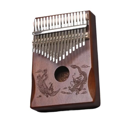 Beginners Kalimba Professional 17 Key Thumb Piano Kalimba Portable Instrument For Beginners Vintage Brown(Coffee)