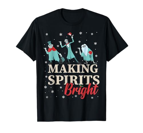 Making Sits Bright Christmas Haunted Ghosts T-Shirt
