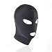 Breathable Hoods Face Cover Black Blindfold Head Mask Spandex Costume Hood Mask for Both Woman and Man (Eyes & Mouth Holes)