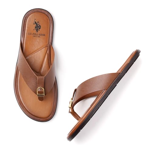 Image of U.S. POLO ASSN. Men's Leather Slipper