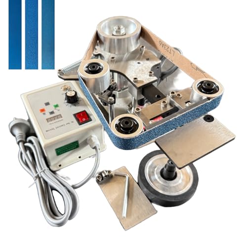 Belt Sander, 30 x 1-Inch VariableVariable Speed Belt Polisher with VFD, 110V 550W Electric Grinding Machine with 2 Grinding Moulds & 3 PCS Sanding Belts for Metalworking, Knife Making thumbnail 5