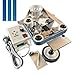 Belt Grinder Sander, 30 x 1-Inch Variable Speed Belt Polisher with VFD, 110V 550W Electric Grinding Machine with 2 Grinding Moulds & 3 PCS Sanding Belts for Metalworking, Knife Making