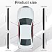 ZLXMRUT 4pcs Auto Footstep Edge Protectors for Chevy Equinox 2018 2019 2020 2021, Doorway Scuff Shields Premium Rubber WearResistant Car Cabin Accessories,Red Border