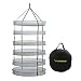 VIVOSUN Hydroponic Detachable Collapsible Herb Drying Rack 6 Layer 24"
