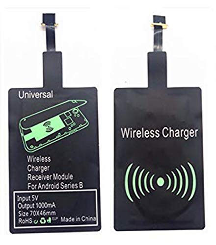 AISHEMI Fast QI Receiver Type B Ultra-Slim 5w 1000mAh Wireless Charging Receiver Adapter for HTC ONE Ð•9/Ð•9+/X9/Desire 700/DESIRE 10-Meizu M5/M5 Note/M5c/U20-Note/U10 Compatible All Wireless Charger