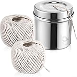Edelstahlbehälter mit 2 Rollen, 65 m Baumwollgarn, für ordentliche...