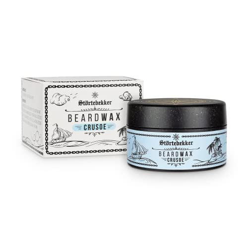 Störtebekker Premium Beard Wax pflegt den Bart und bringt ihn in Form - 50ml Tiegel 100% kompostierbar - Bartwachs Herren mit angenehmen Duft - Bart Balsam/Bart Wachs - Bartpflege - Made in Germany