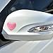 YGMONER Heart Metal Car Emblem Stickers (4-Pack) - 1.1