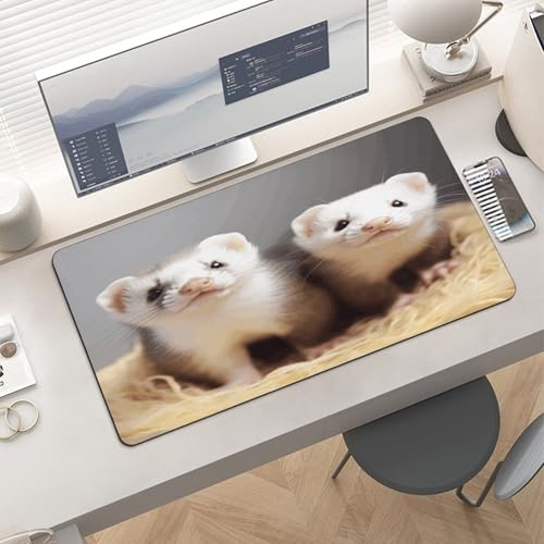 Tapete de Escritorio Grande Antideslizante Ferrets1 60x30 cm miniatura 6