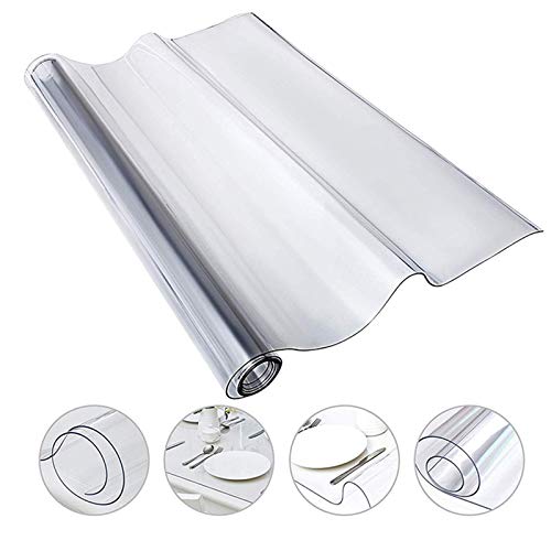 Nappe Transparente Imperméable en Vinyle pour Table 70x130