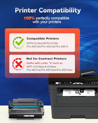 Image of 148A W148A Toner Cartridge Replacement for HP 4001n 4101fdw ,1 Black | with Chip, 148A 148X Work for MFP 4101fdn 4101fdw 4001dn LaserJet Pro 4001dw 4001n Printer