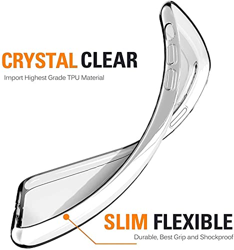 Image of Ultra Clear Slim Anti-Slip Grip Soft Flexible Back Cover for vivo V19 (Shockproof,Transparent)