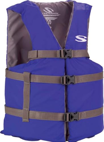 Stearns Adult Classic Series Life Vest, USCG Approved Type III Life Jacket with Standard & Oversized...
