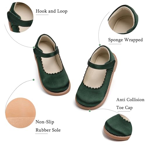 THEE BRON Toddler Girls Mary Jane Flats Kids School Uniform Party Dress Shoes4