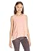 My Michelle Juniors High-Low Sleeveless Two Tier Tank Top with Grommet Neckline