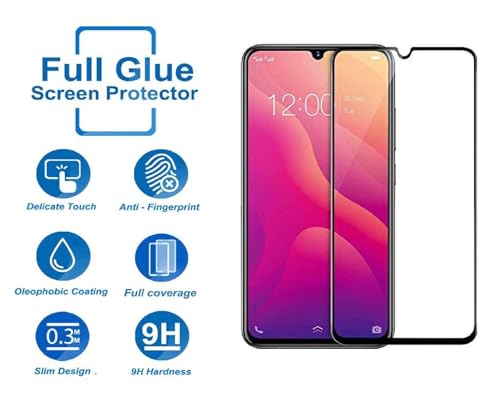 Image of HD Tempered Glass Screen Protector Compatible For Vivo V11 Pro, Vivo V11 With Edge To Edge Coverage And Easy Installation Kit