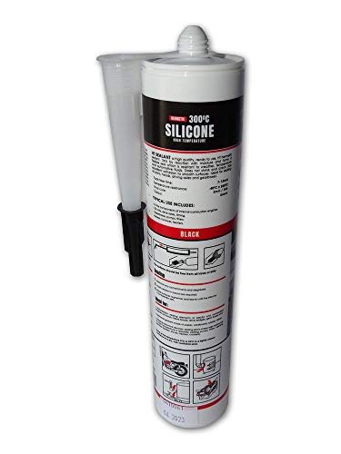 Schwarzer Hochtemperatur-Silikon-Dichtstoff, 300 ml, hitzebeständig, 300 °C \flüssige Dichtung\