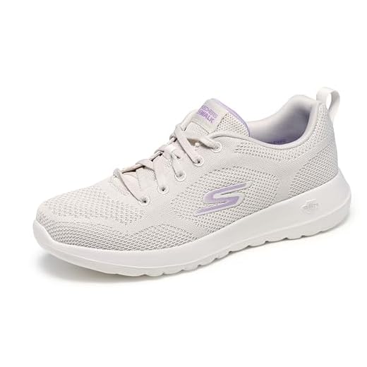 Skechers Tênis feminino Go Walk Joy Violet, Natural/roxo, 36
