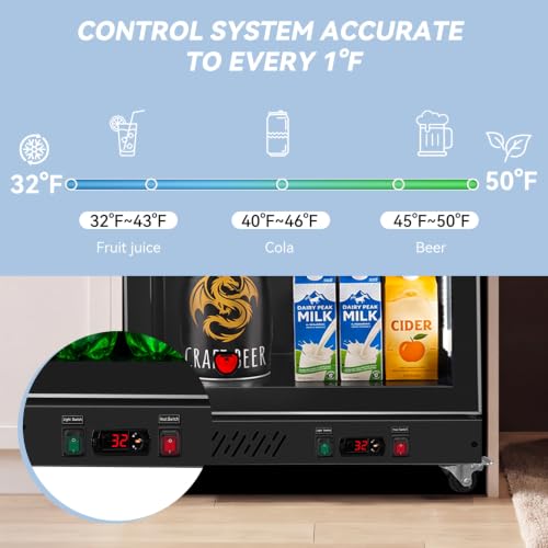 Image of Tylza Glass Door Beverage Display Refrigerator 720 Can Black