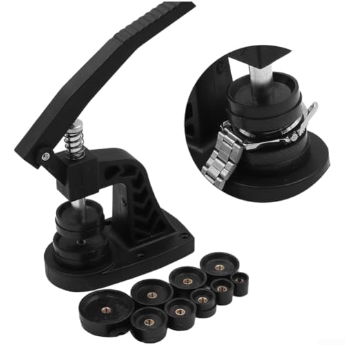 CYRENT Ensemble d'outils de réparation de montre – Presse et ouvre-boîtier pour remplacement de cellules électriques (emballage individuel)