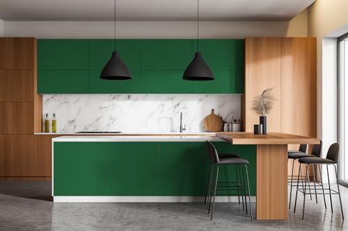 Papel Pintado para Forrar Muebles Wallfluent Vinilo Adhesivo Verde Oscuro 7