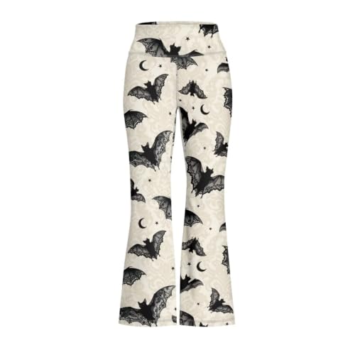 Image of Girls Flare Leggings 5-14T Cute Bell Bottoms for Girl Yoga Pants for Gym