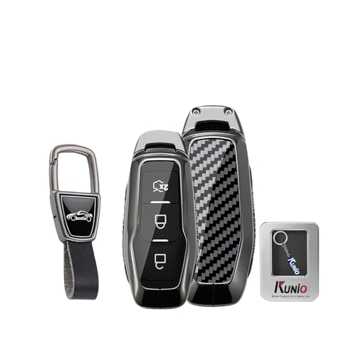 Coque de clé de voiture en métal KUNIO compatible Ford Fusion et Galaxy antichoc