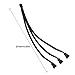 Netspower 4-Pin PWM Fan Hub, 4-Pin Macho para CPU Fan PC Fans...