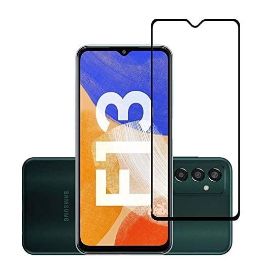 Image of STP FEEL Tempered Glass Compatible for Samsung F13 | Edge to Edge Coverage Screen Protector Guard | Full Screen Protector (6.6 Inch, Pack of 1)