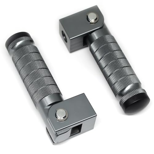 Image of Titanium Motorcycle Bicycle Folding Foot Pegs 90 Degree Foldable Electric Motorbike Ebike For Super73 S2 /ZX /RX /R /S Passenger Footrests Rearsets Rear Set Footpegs foot Rest Pedals M8 Install Bolts