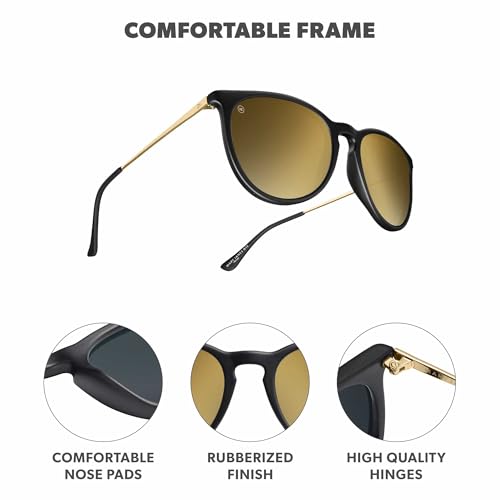 Image of Knockaround Round Trendy Polarized Sunglasses for Women - UV Protection