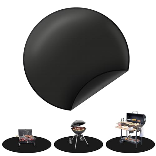 Feuerfeste Matte, 91cm Rund Feuerschale Unterlage BBQ Grillmatte,...