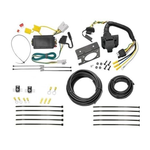 TIUBIDBA for Toyota for Highlander 2008-2019 7 Way Rv Trailer Wiring Plug Pin Brake Control Ready