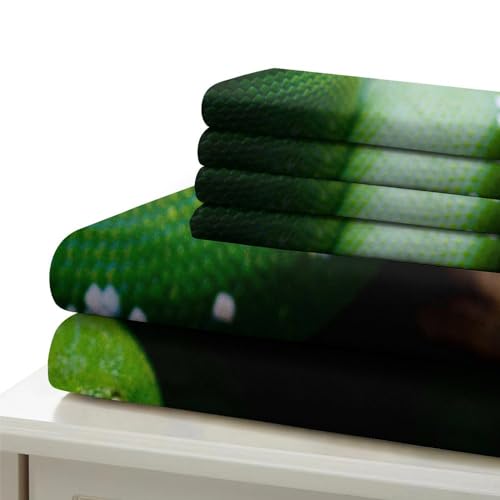 Housse de couette serpent 3D King en microfibre douce et facile à repasser - 6