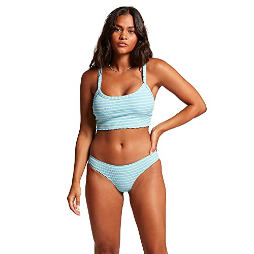 Volcom Next in Line Crop Slips de Bain Femme coupe échancrée et tissu souple