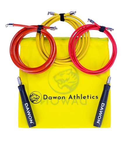 Image of A-Star skipping Ropes with interchangeable ropes. Ideal for gym, exercise and workout routine. Materials, high tensile solid PU cord (small)