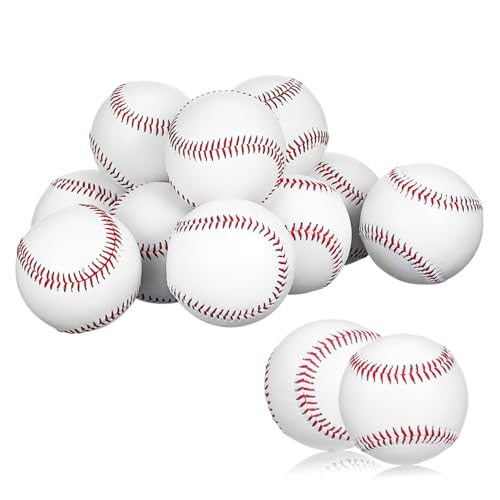 Abaodam 12 Pcs Training Baseballs for Durable Chip Material for Hitting Practice Baseball Training Equipment for Skill Improvement and Club Activities